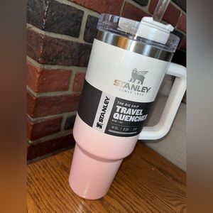 RARE! Pink Sparkle Ombré 40oz STANLEY BIG GRIP TRAVEL CUP